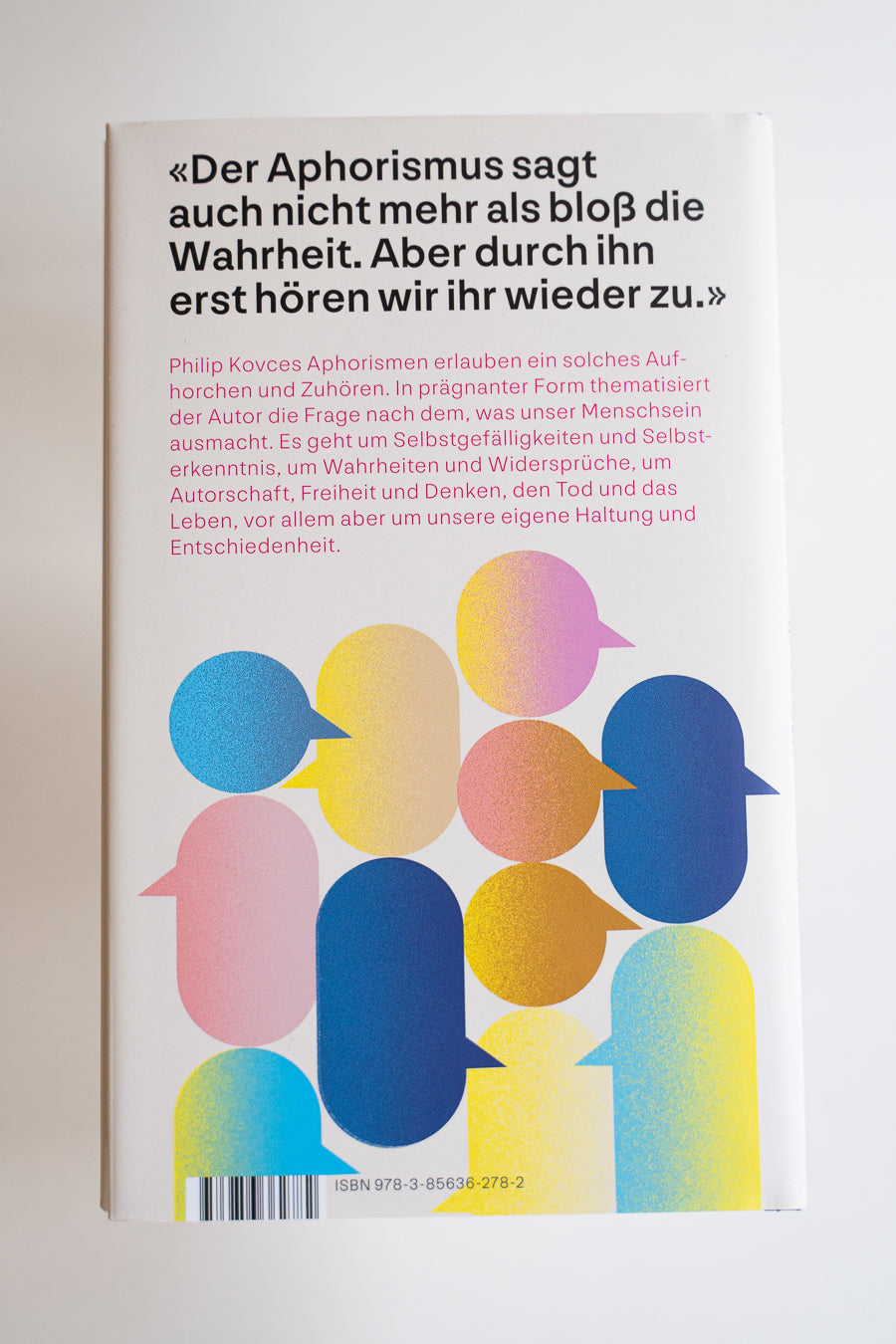 Wenn alles gesagt ist, beginnt das Gespräch - handsigniert